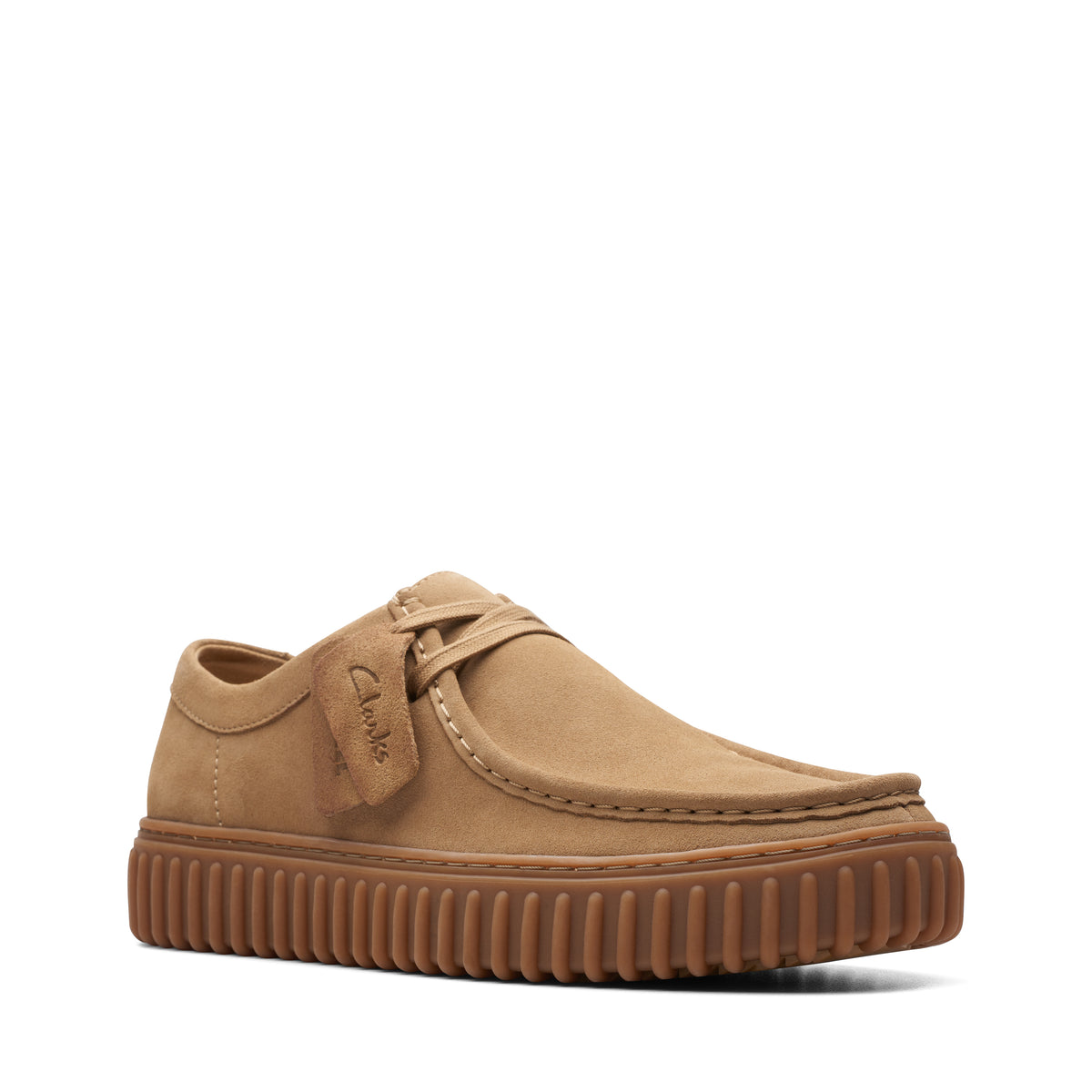 Chaussure de ville Clarks Torhill Lo marron et beige – vue 3