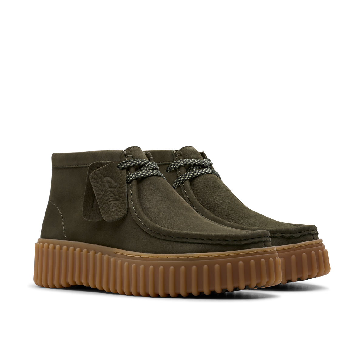 Chaussure de ville Clarks Torhill Moss Femme vert – vue 4