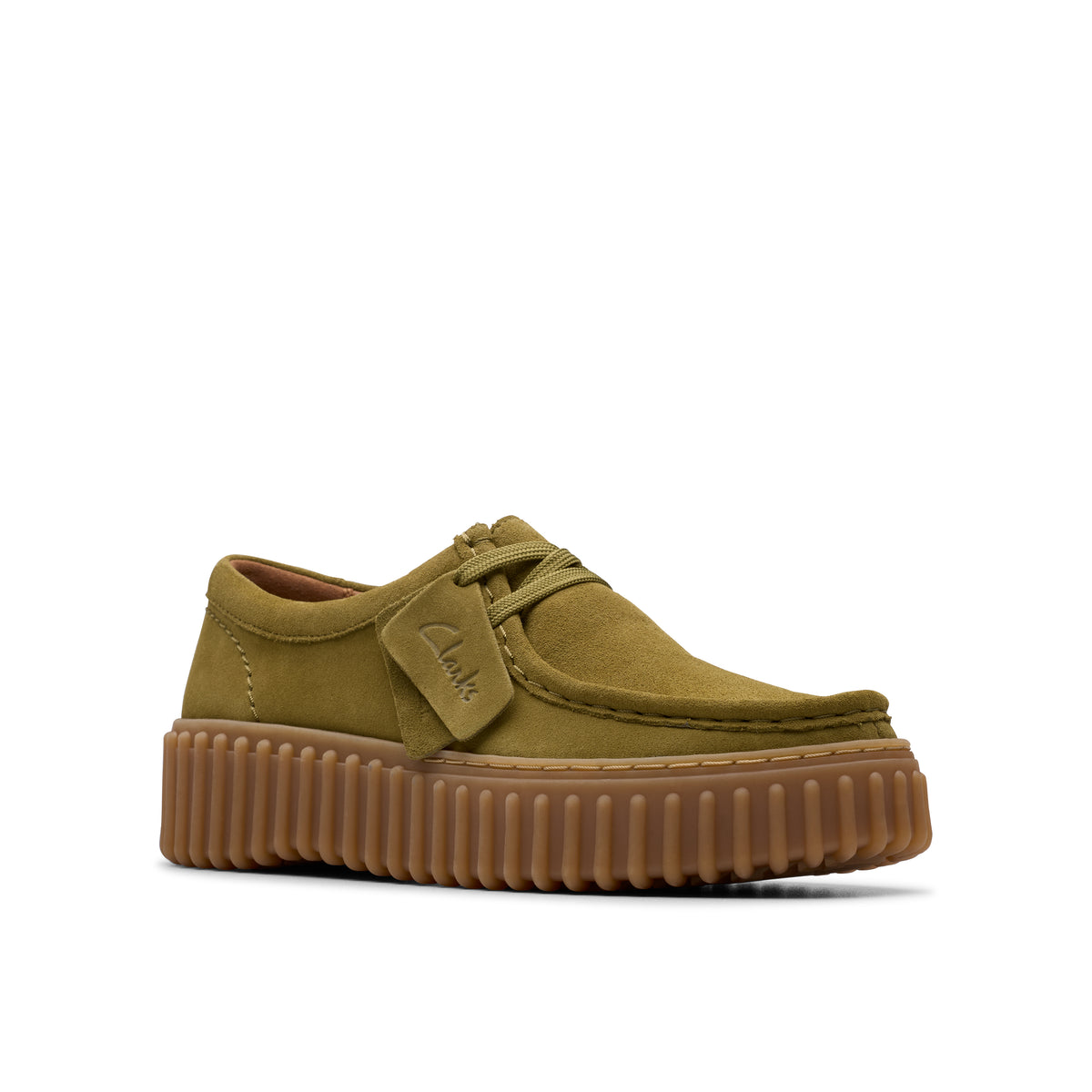 Chaussure de ville Clarks Torhill Bee Femme vert – vue 3