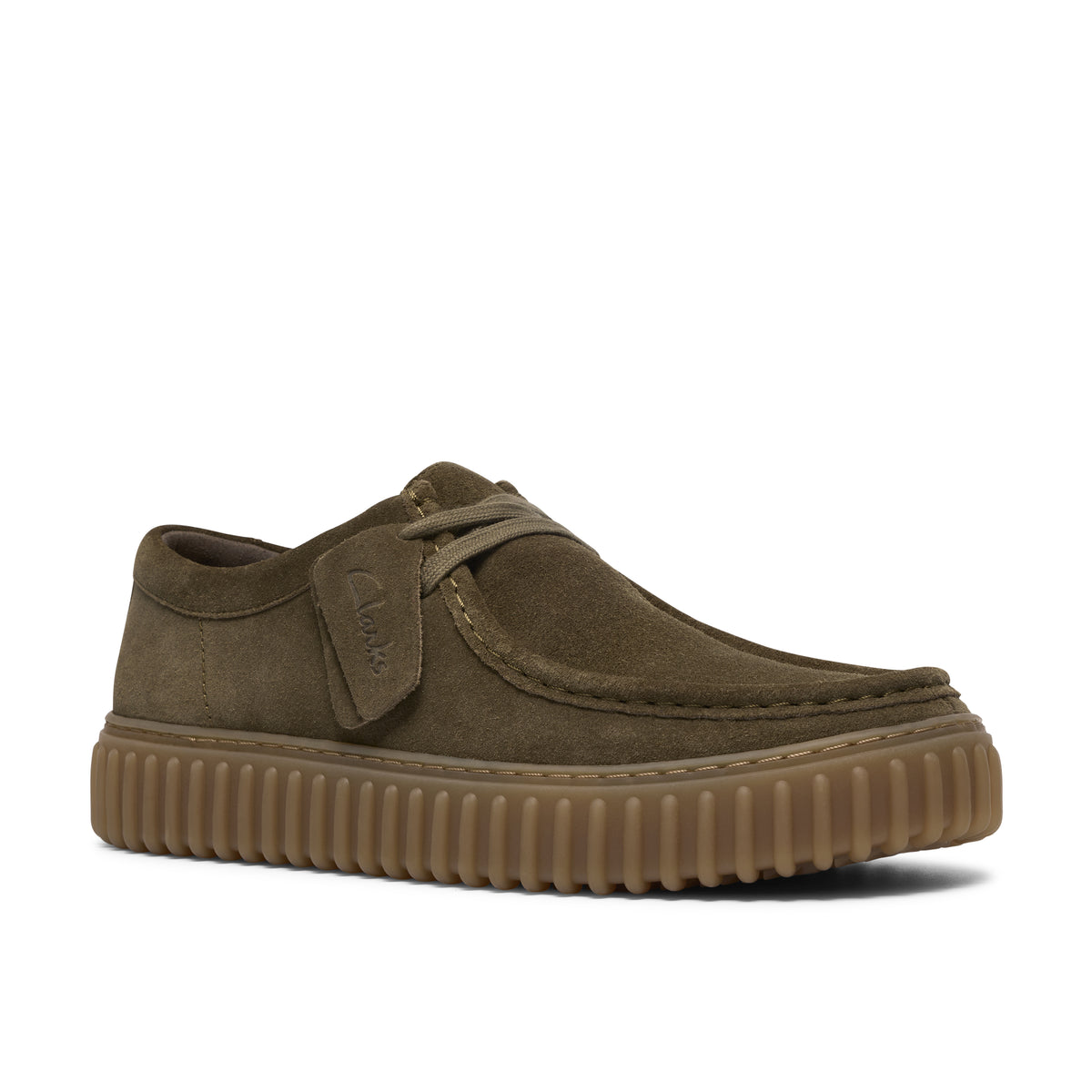 Chaussure de ville Clarks Torhill Lo vert – vue 3