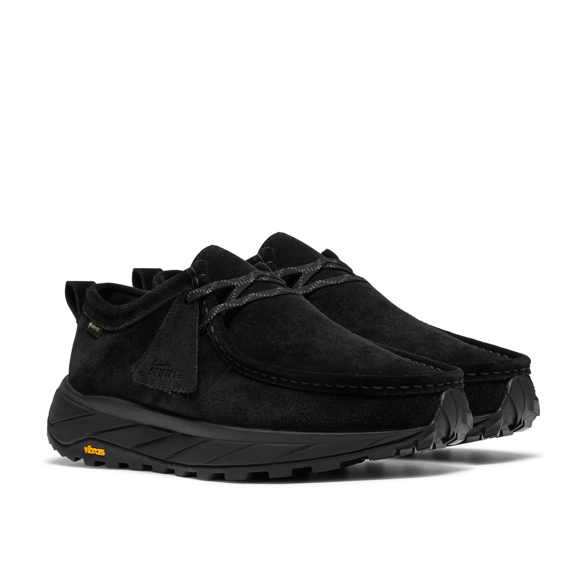 Desert boot Clarks Wallabee Eden GTX noir – vue 3
