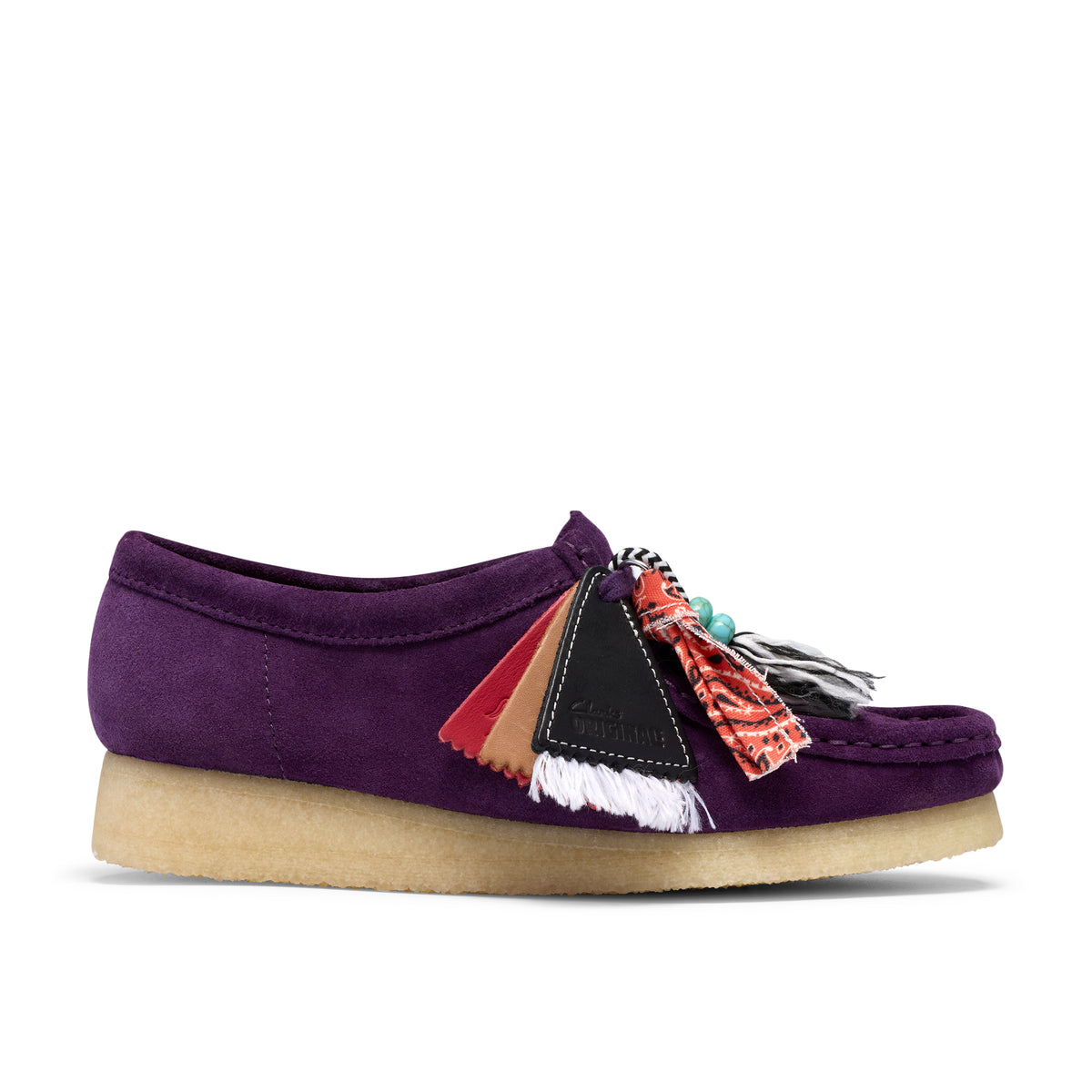 Desert boot Clarks Wallabee Femme violet – vue 1