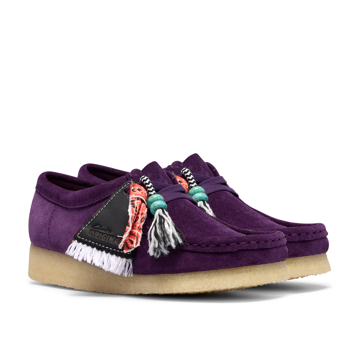 Desert boot Clarks Wallabee Femme violet – vue 4