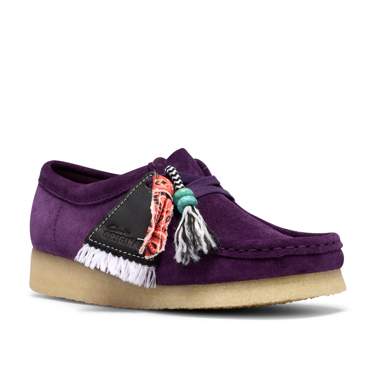 Desert boot Clarks Wallabee Femme violet – vue 3