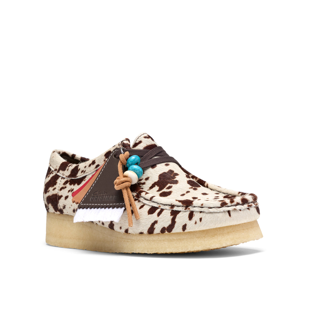 Desert boot Clarks Wallabee Femme marron et imprimé – vue 3