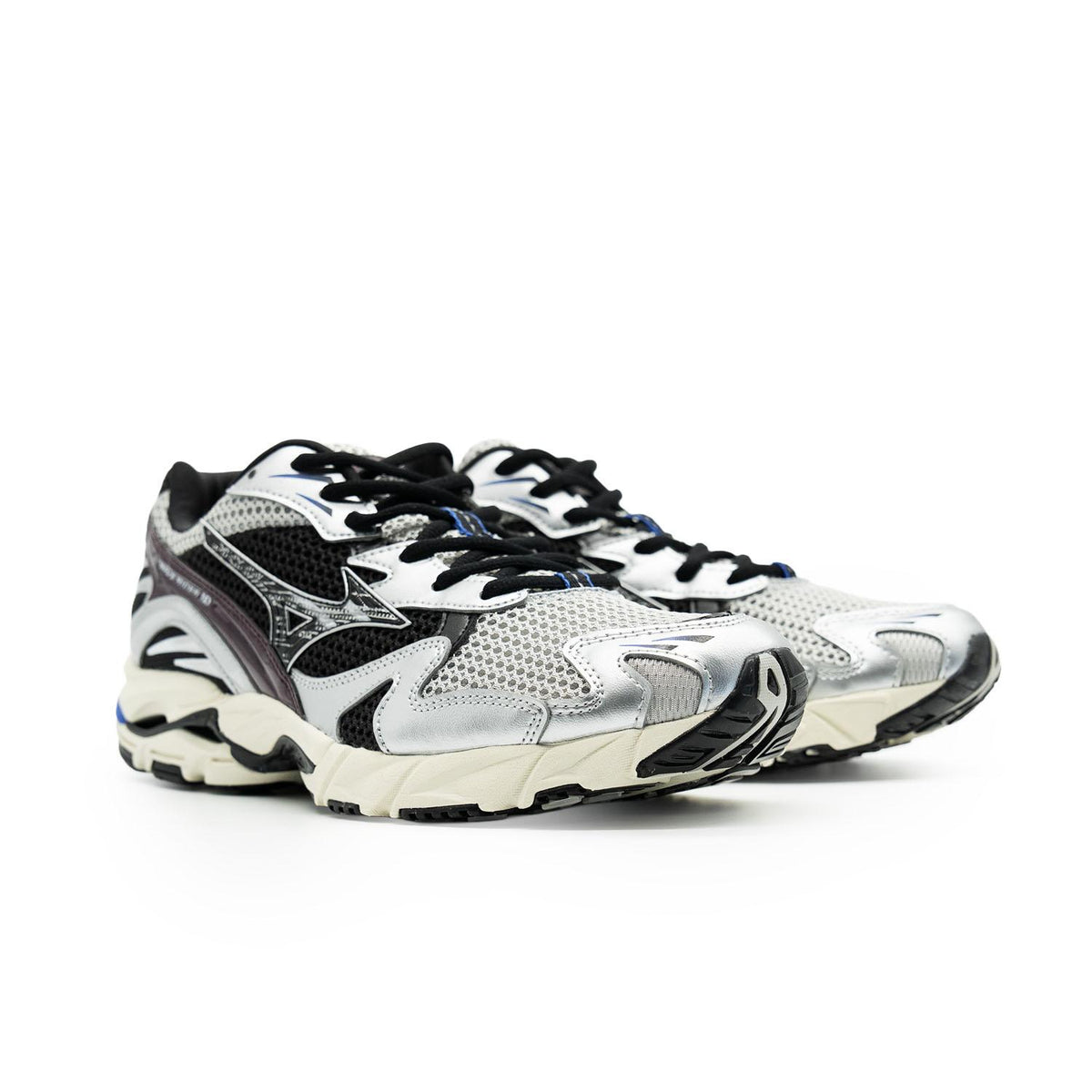 Chaussure de running Mizuno Wave Rider 10 bleu et noir – vue 3