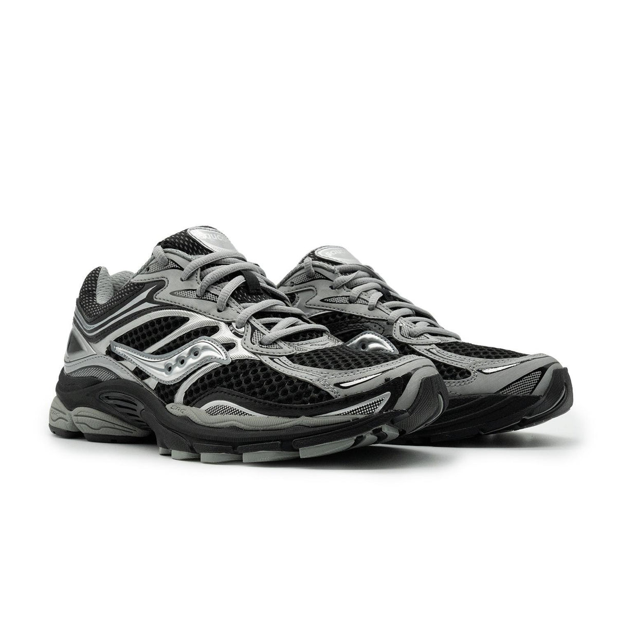Chaussure de running Saucony ProGrid Omni 9 noir et argent – vue 3