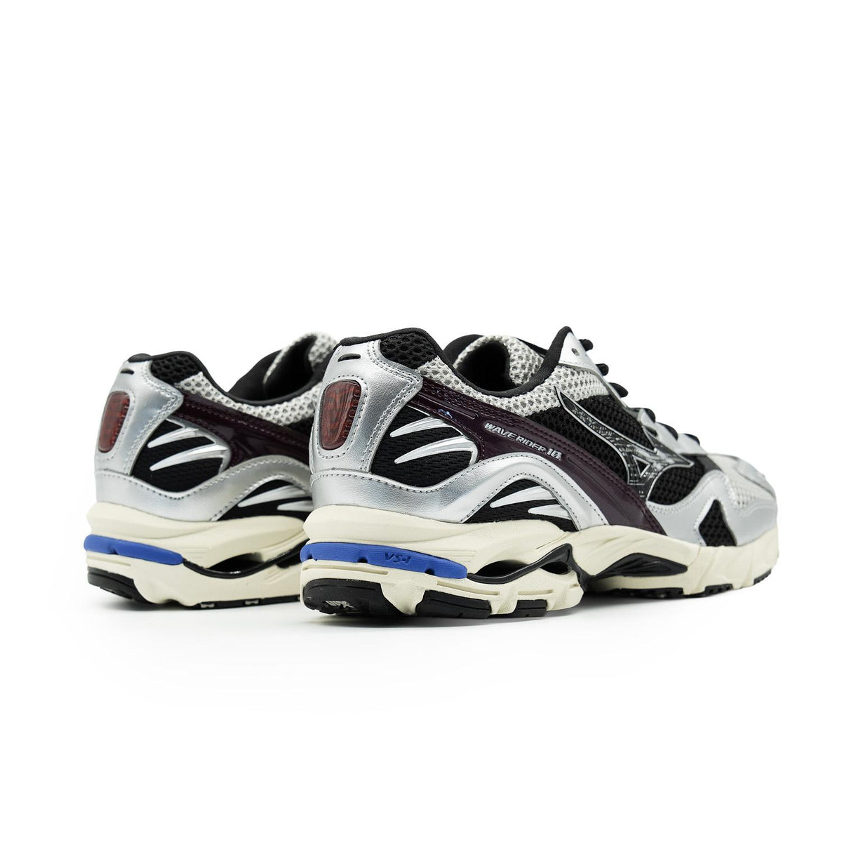 Chaussure de running Mizuno Wave Rider 10 bleu et noir – vue 4