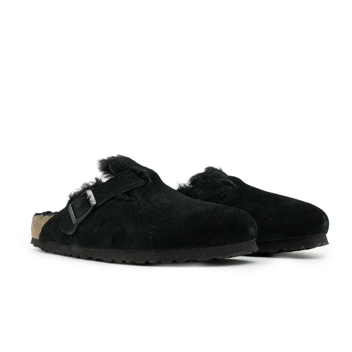 Sabot Birkenstock Boston Shearling Femme noir – vue 4