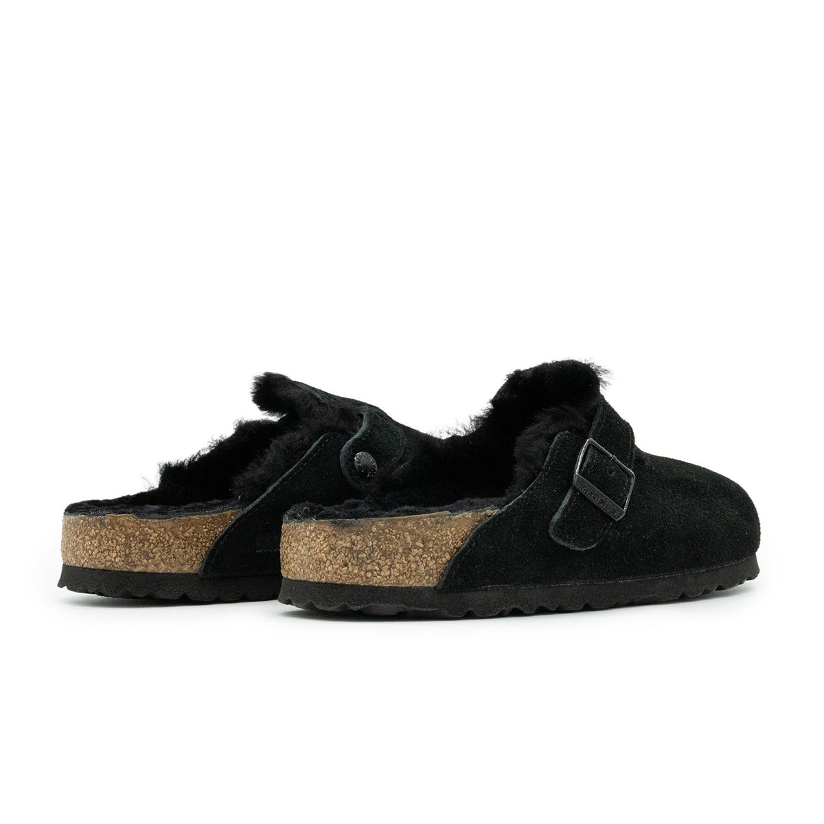 Sabot Birkenstock Boston Shearling Femme noir – vue 3