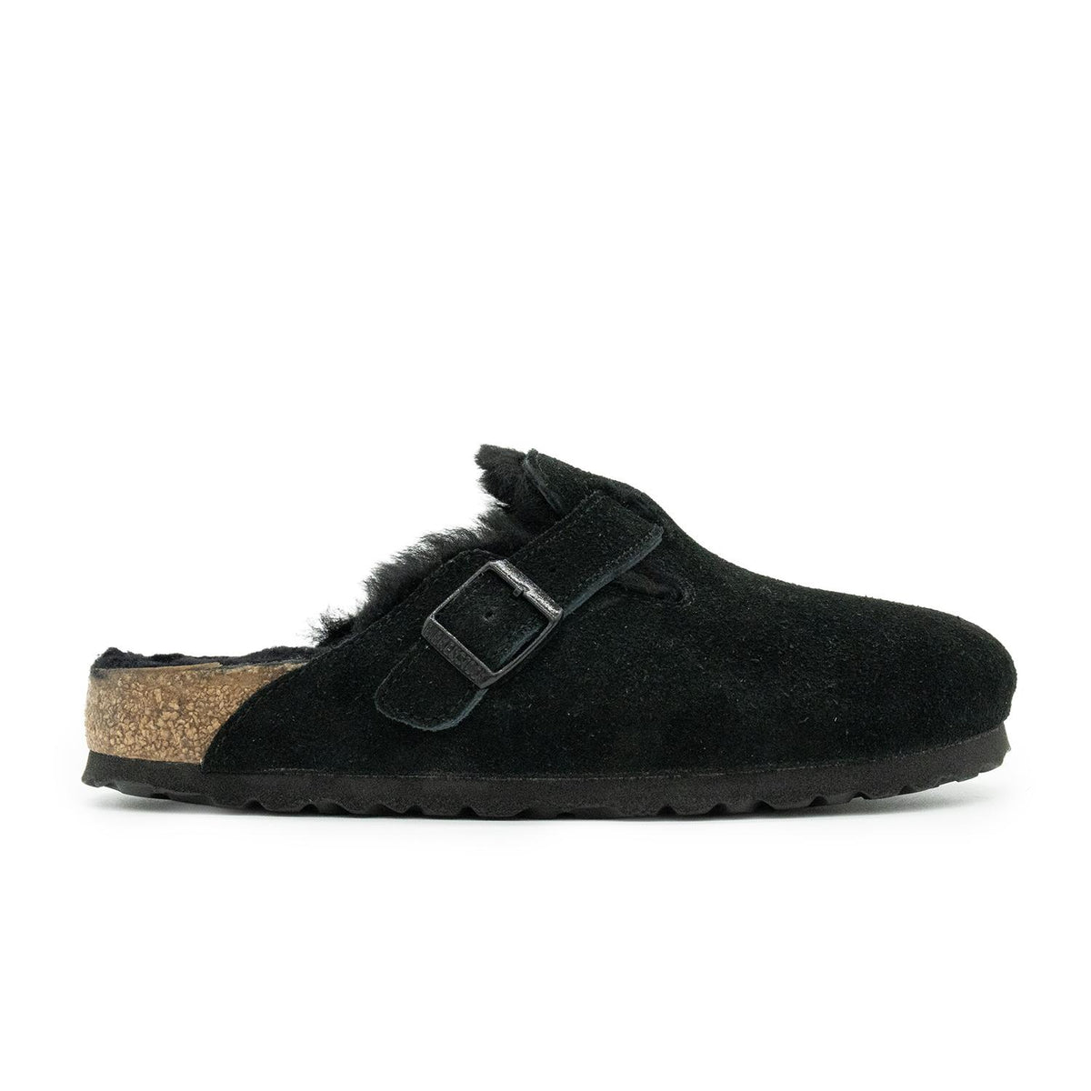 Sabot Birkenstock Boston Shearling Femme noir – vue 1
