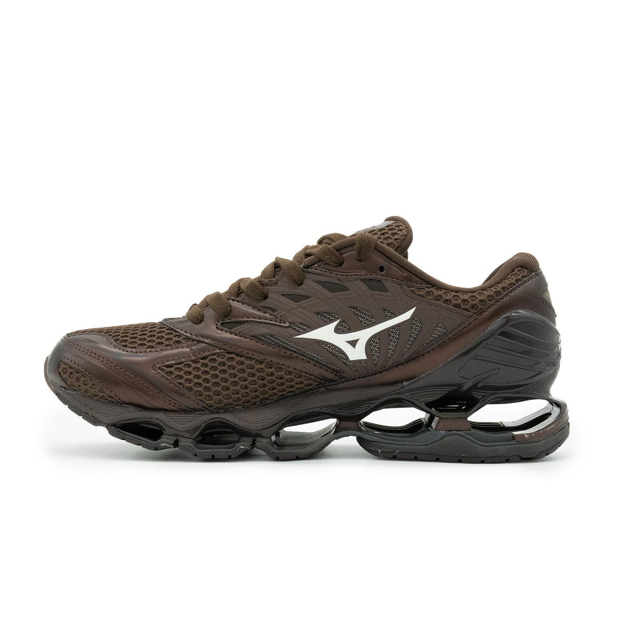 Chaussure de running Mizuno Wave Prophecy LS marron et noir – vue 2