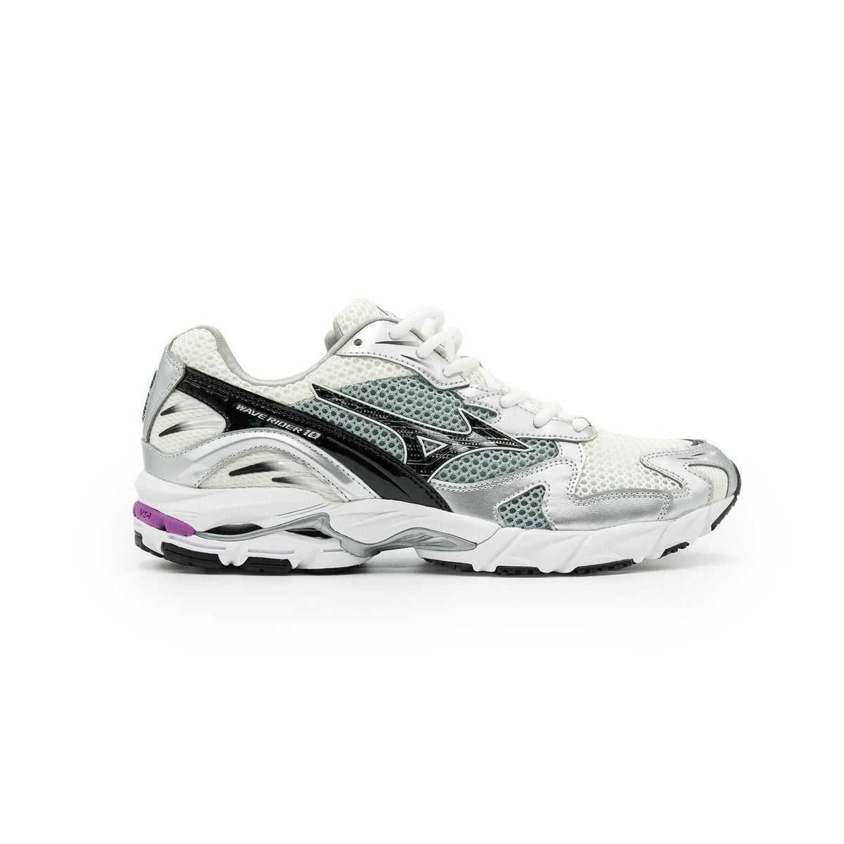 Chaussure de running Mizuno Wave Rider 10 gris – vue 1