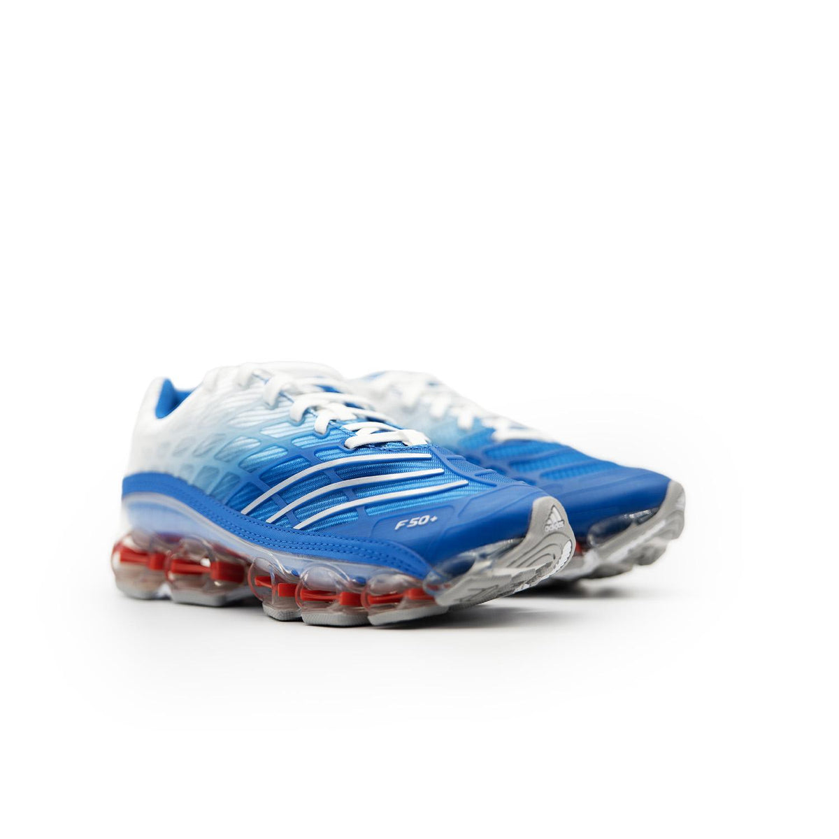 Sneakers Adidas Megaride F50 bleu et argent – vue 2