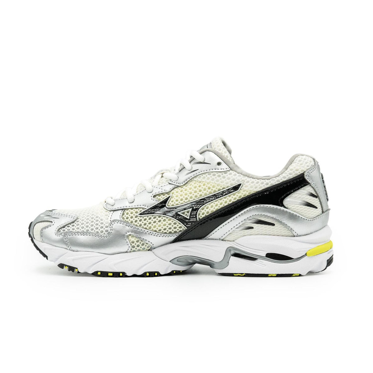 Chaussure de running Mizuno Wave Rider 10 noir et jaune – vue 2