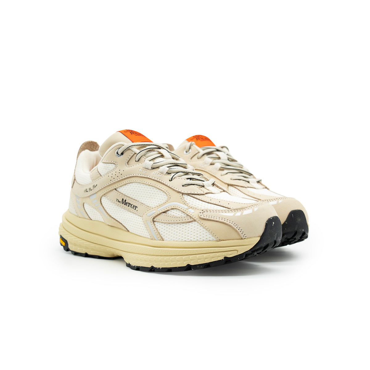 Sneakers The Mercer Re-Run Vibram écru et blanc – vue 3