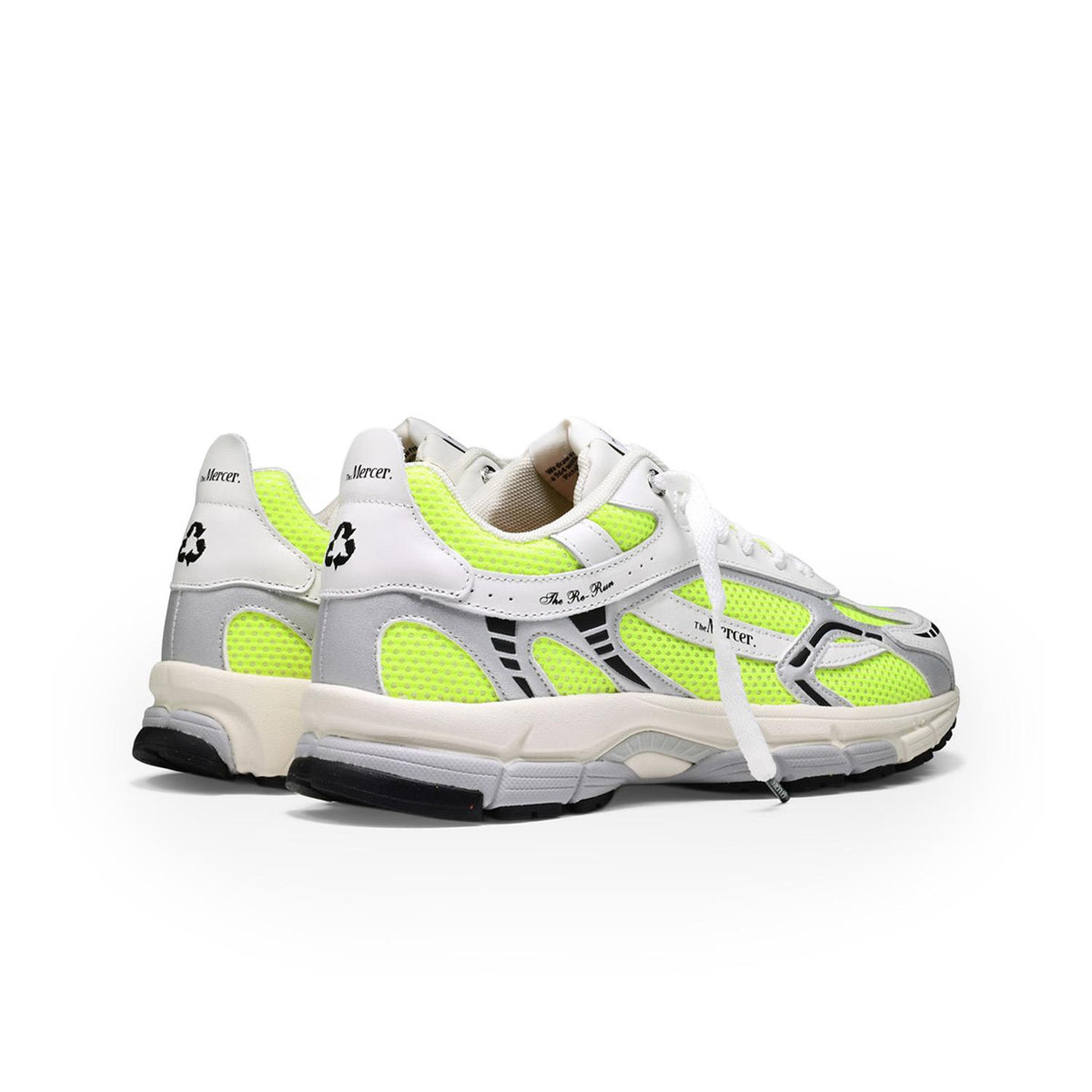 Sneakers The Mercer Re-Run blanc et jaune – vue 2