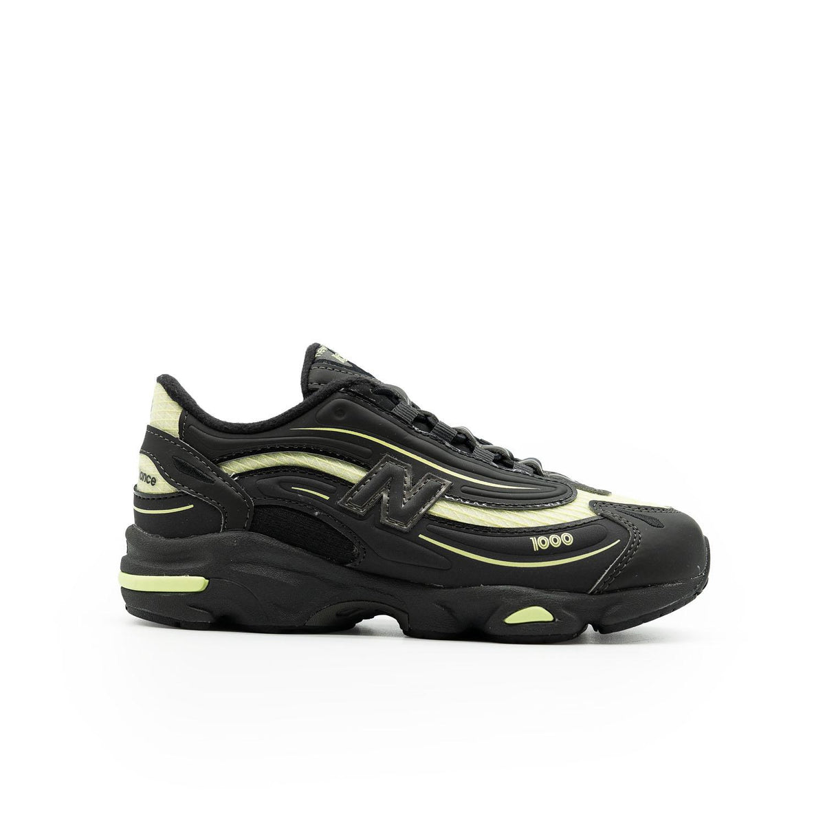 Sneakers New Balance 1000 noir et argent – vue 1
