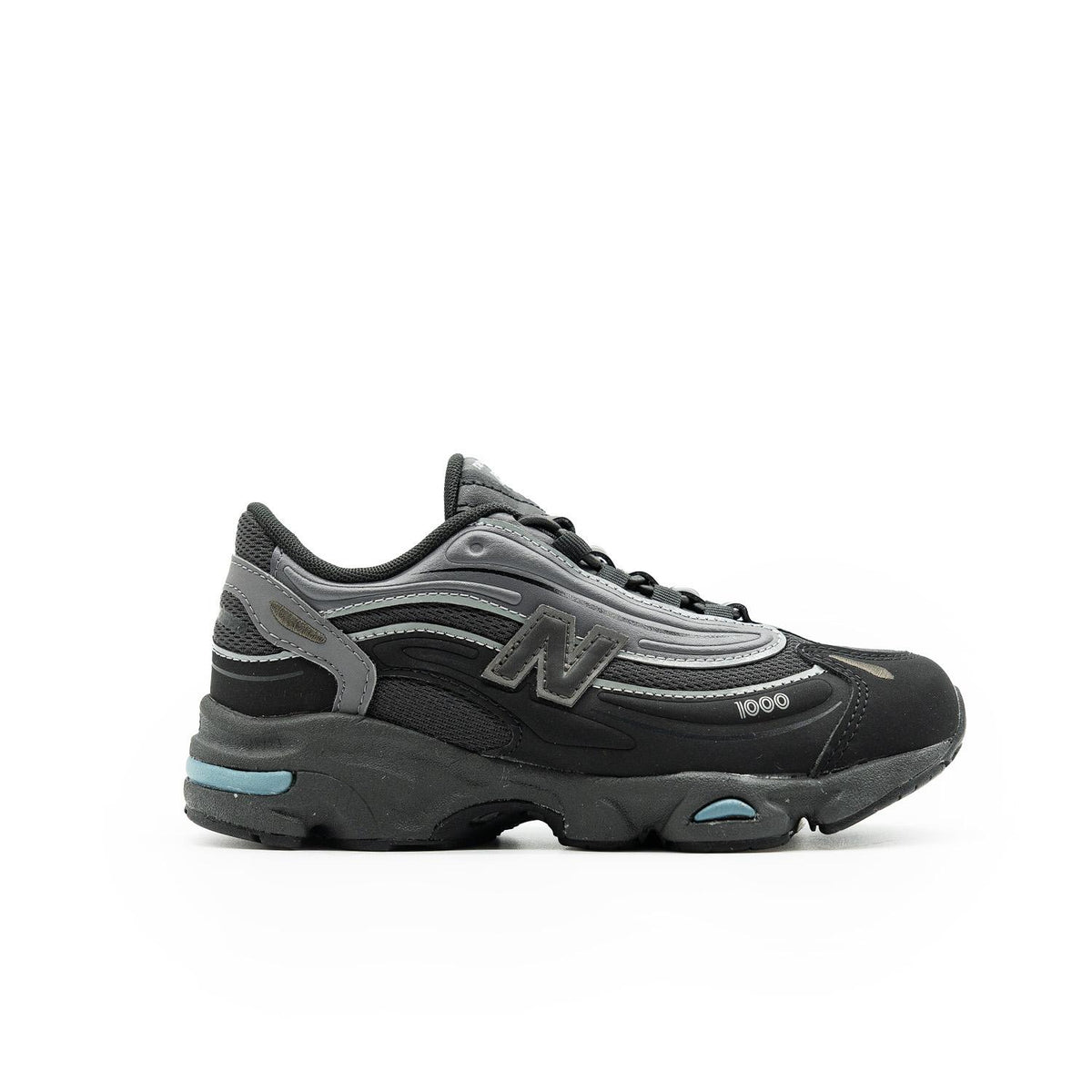 Sneakers New Balance 1000 Enfant noir et gris – vue 1