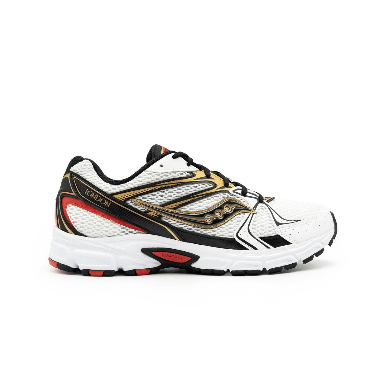 Chaussure de running Saucony Ride Millennium blanc et noir – vue 1