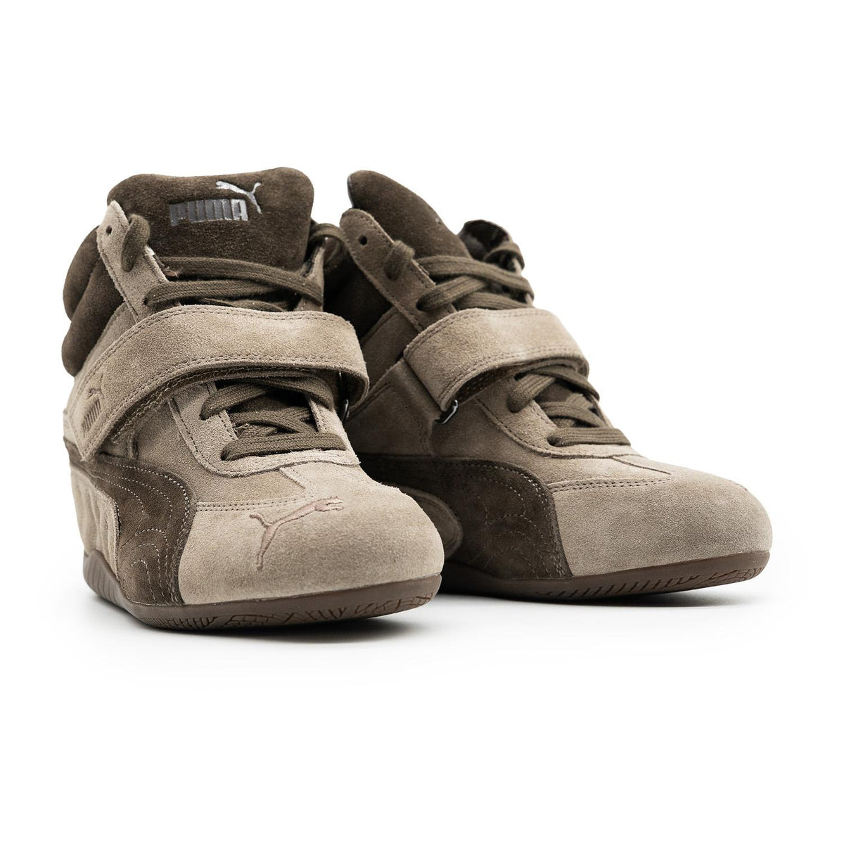 Sneakers Puma Speedcat Wedge Femme beige et marron – vue 3