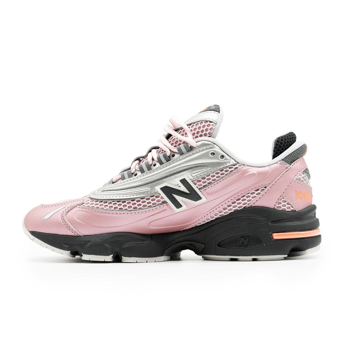 Sneakers New Balance 1000 rose et argent – vue 2