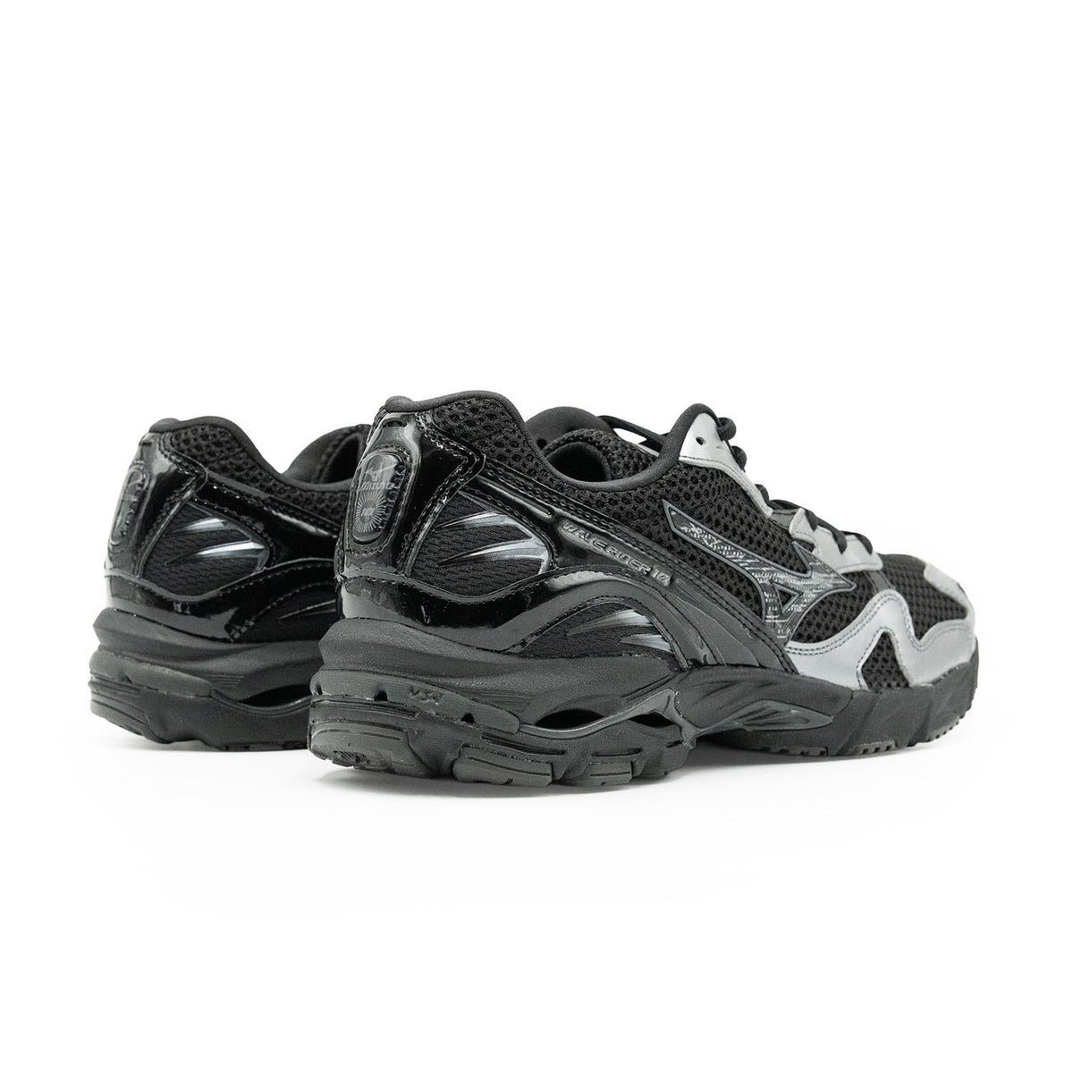 Chaussure de running Mizuno Wave Rider 10 noir et argent – vue 4