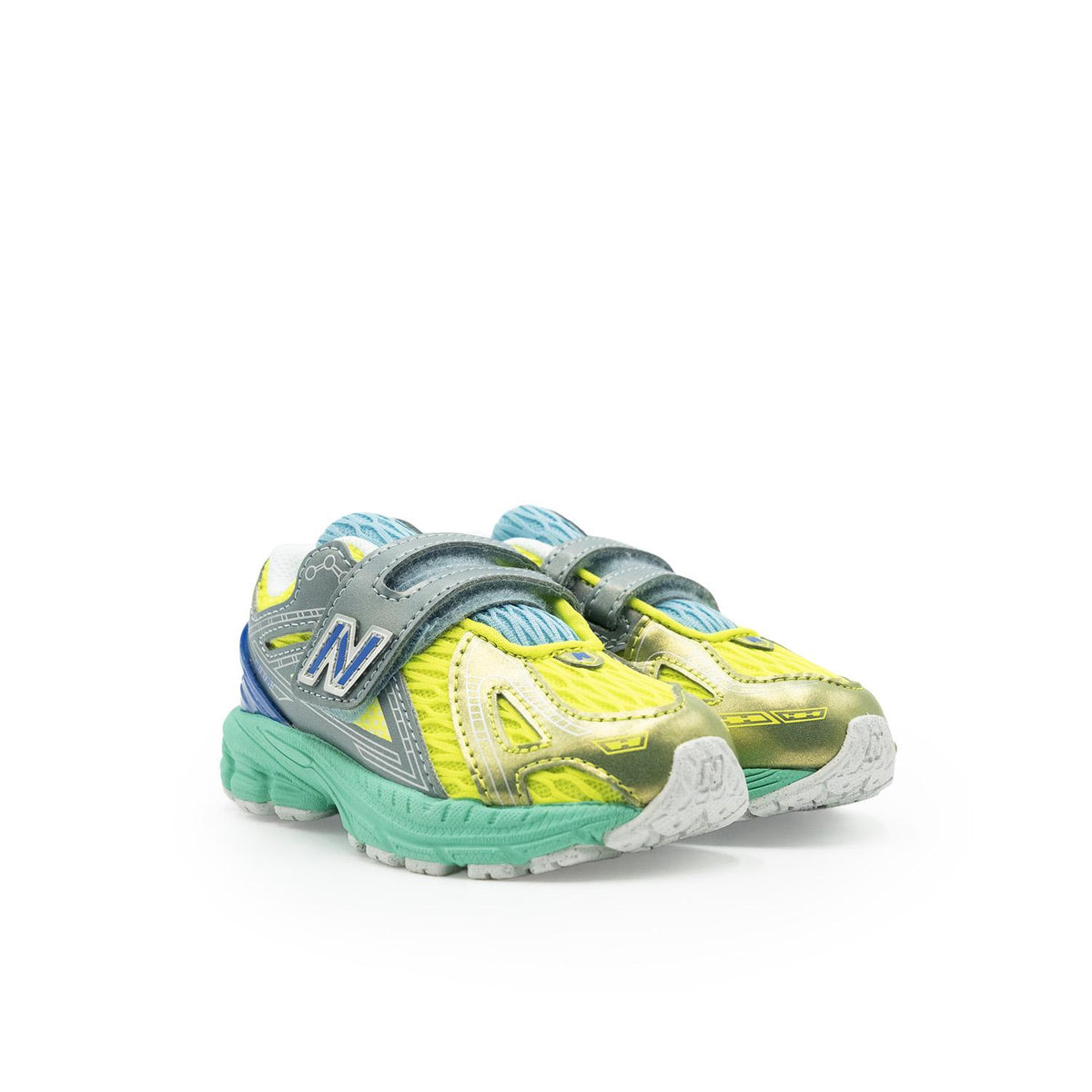 Sneakers New Balance 1906R Bébé vert et bleu – vue 3