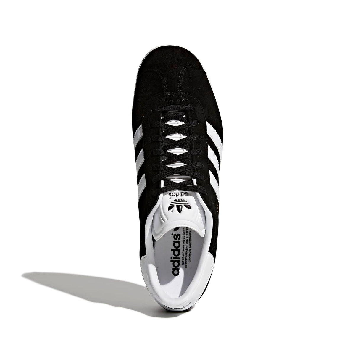 Sneakers Adidas Gazelle noir et blanc – vue 3