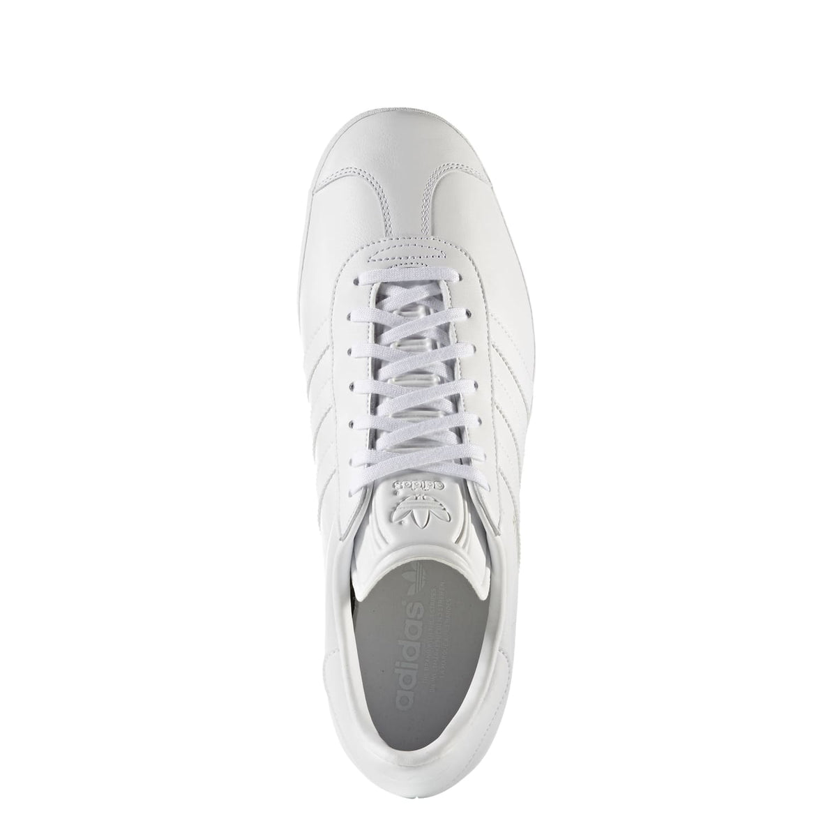 Sneakers Adidas Gazelle blanc et or – vue 2