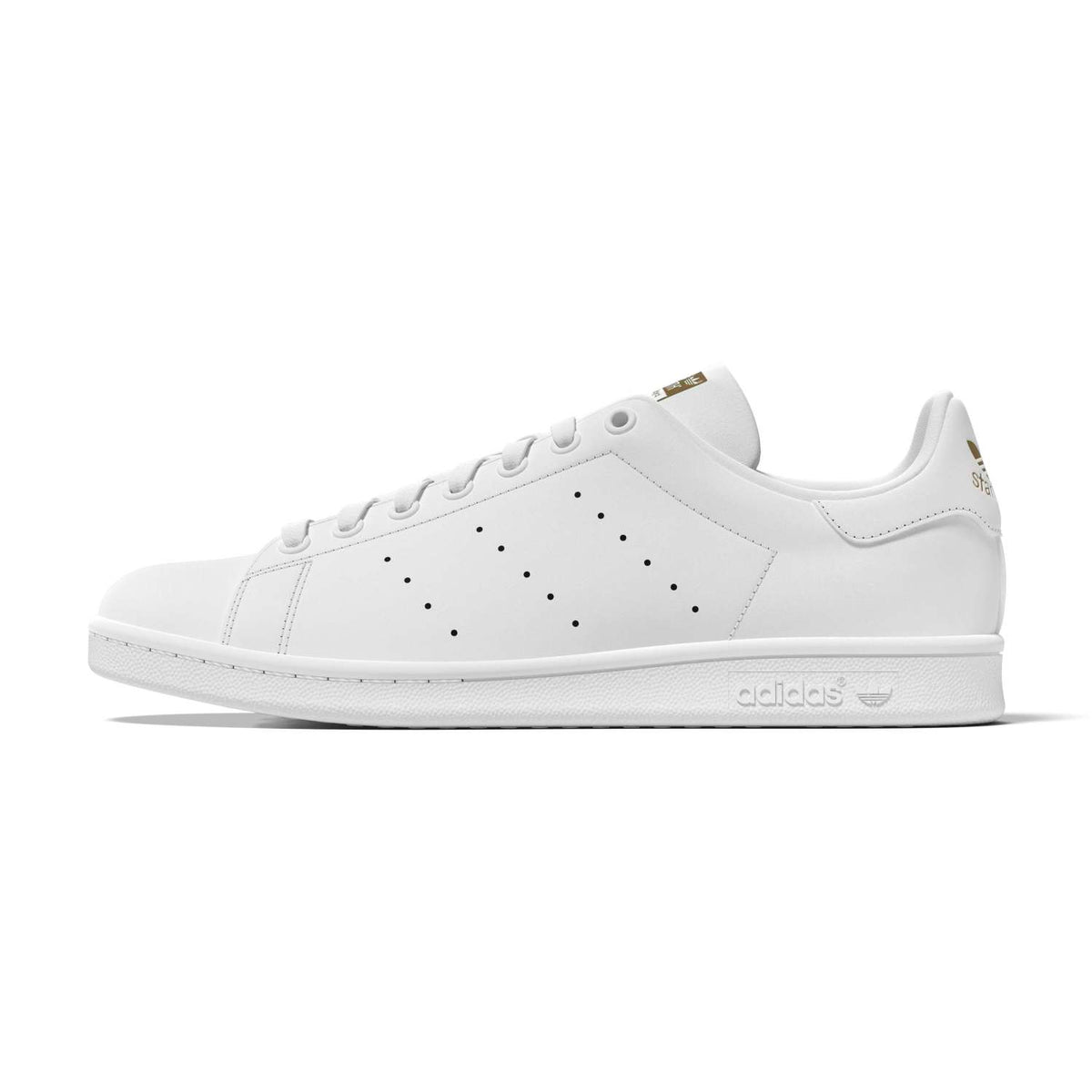 Sneakers Adidas Stan Smith blanc et or – vue 2
