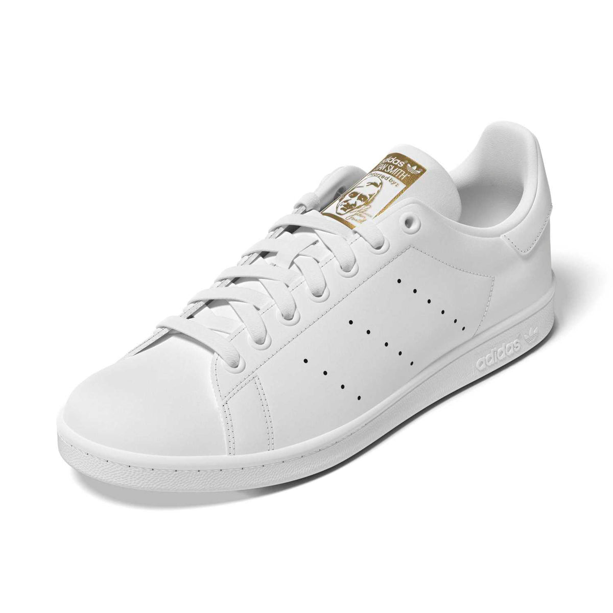 Sneakers Adidas Stan Smith blanc et or – vue 3