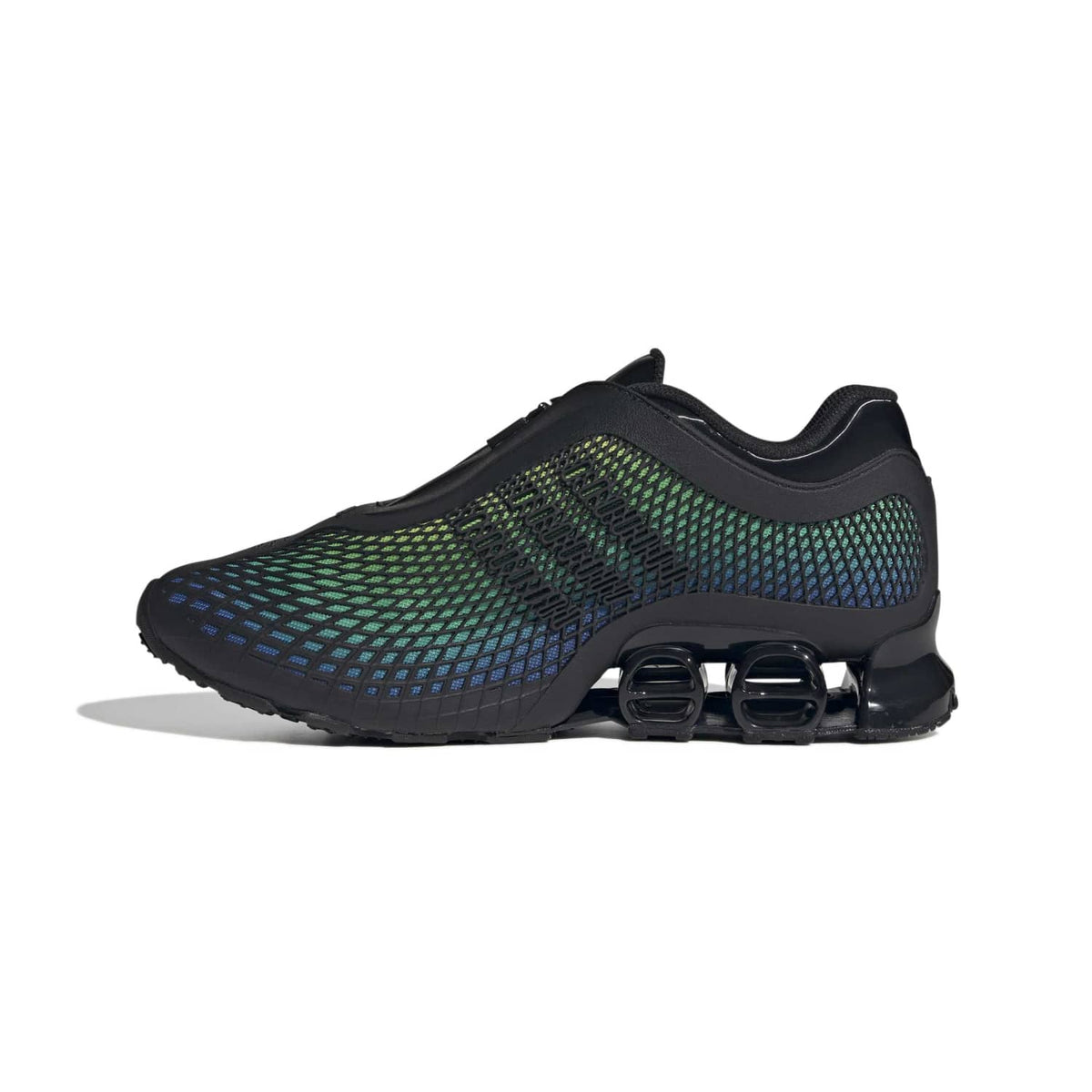 Sneakers Adidas Megaride S2 noir et vert et bleu – vue 2