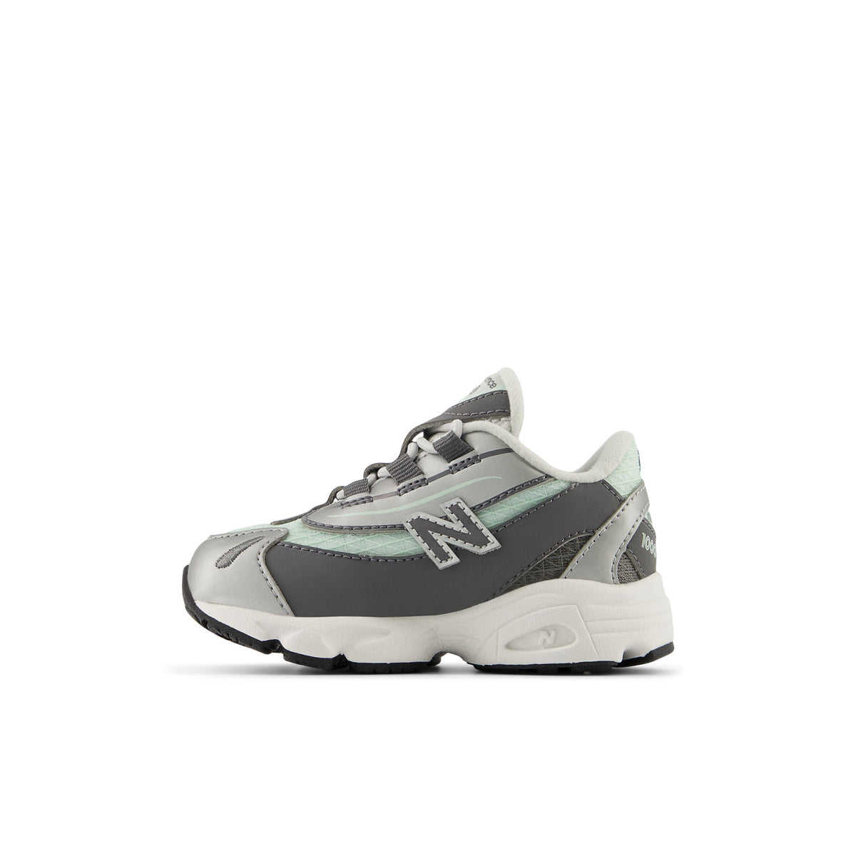Sneakers New Balance 1000 Bébé vert et argent – vue 2