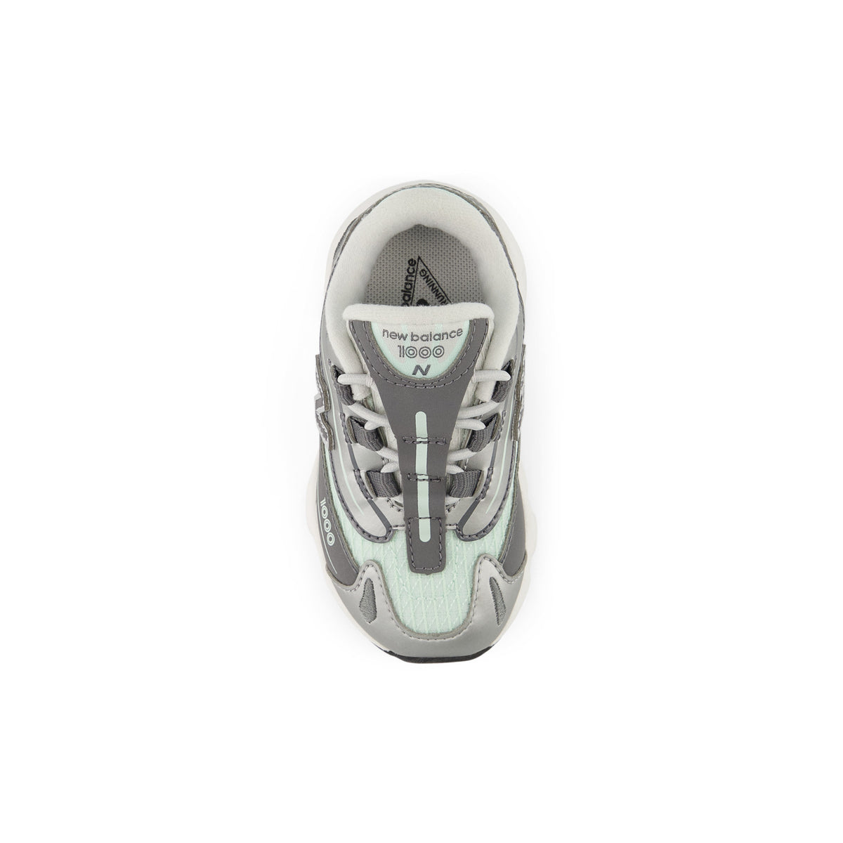 Sneakers New Balance 1000 Bébé vert et argent – vue 4