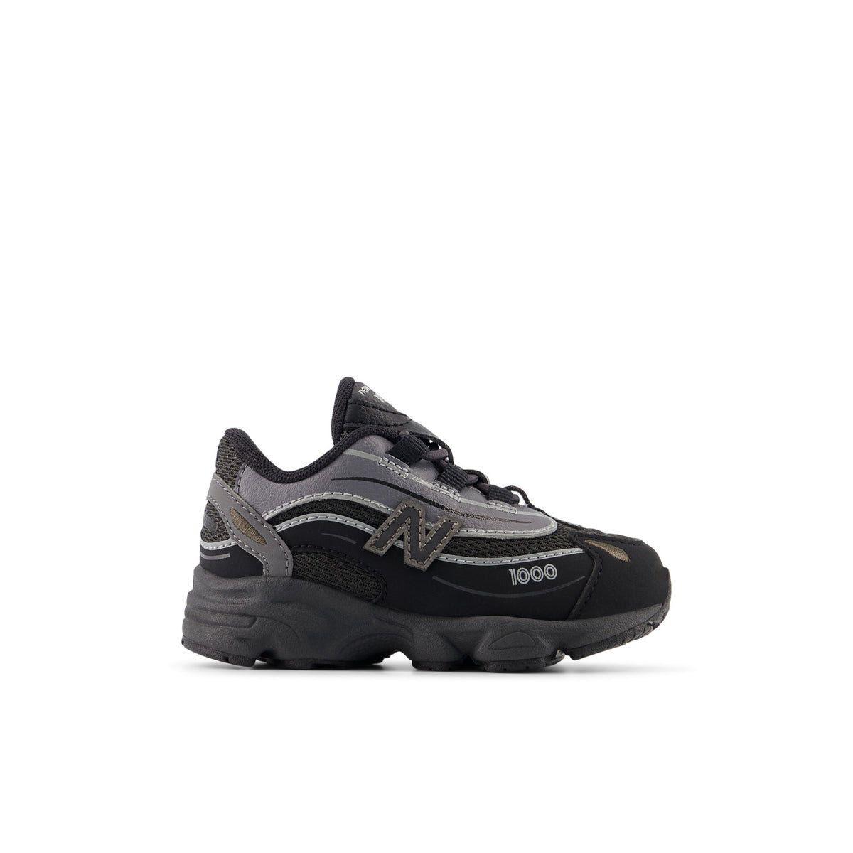 Sneakers New Balance 1000 Bébé noir et gris – vue 1