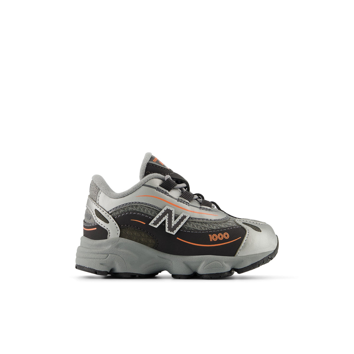 Sneakers New Balance 1000 Bébé argent et orange – vue 1