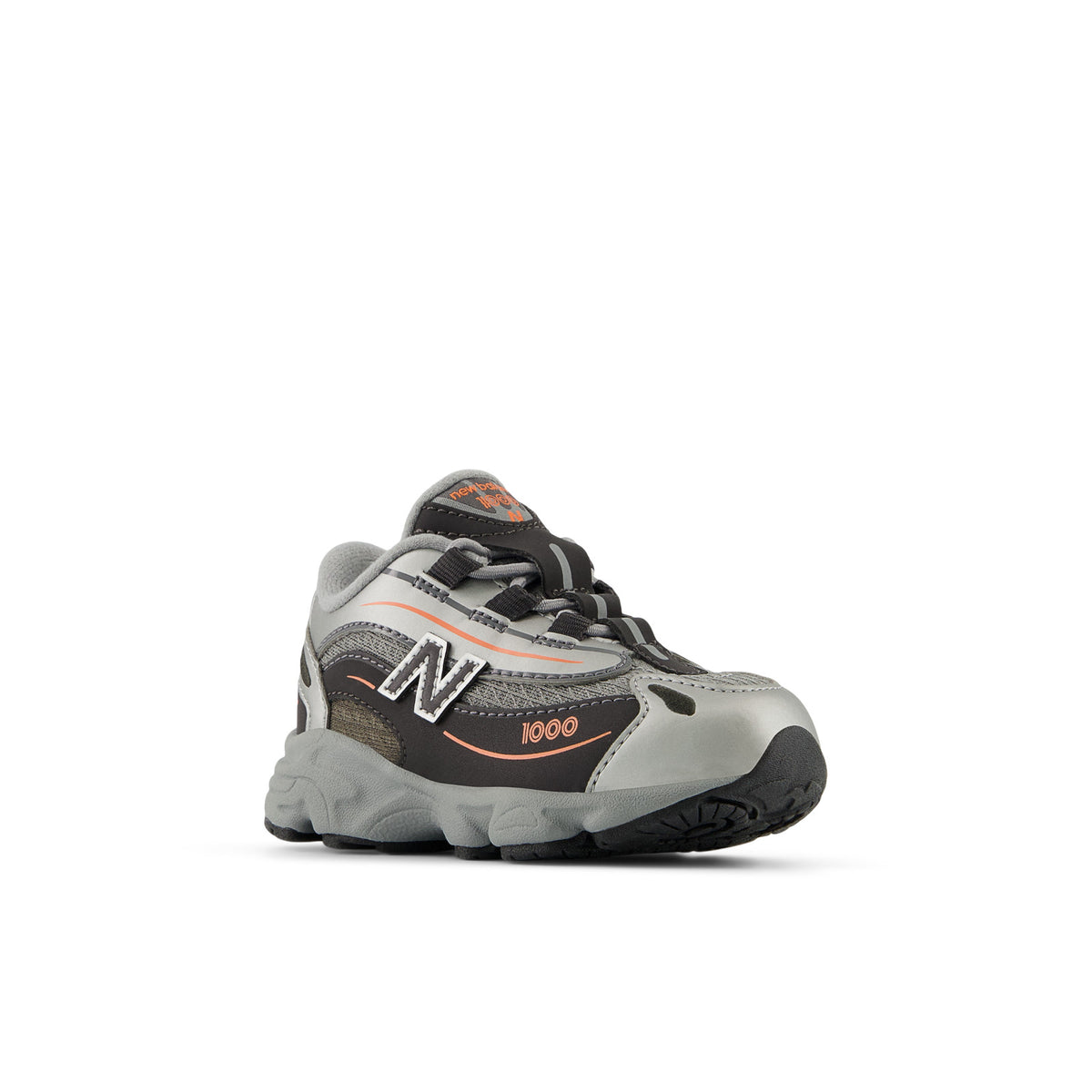 Sneakers New Balance 1000 Bébé argent et orange – vue 3