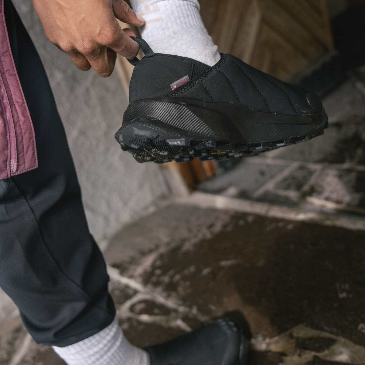 Chaussure de randonnée Adidas Terrex Winter Slip-On noir – vue 9