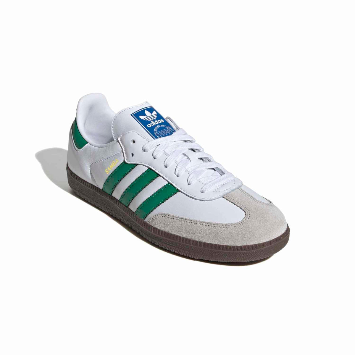 Sneakers Adidas Samba OG blanc et vert – vue 3