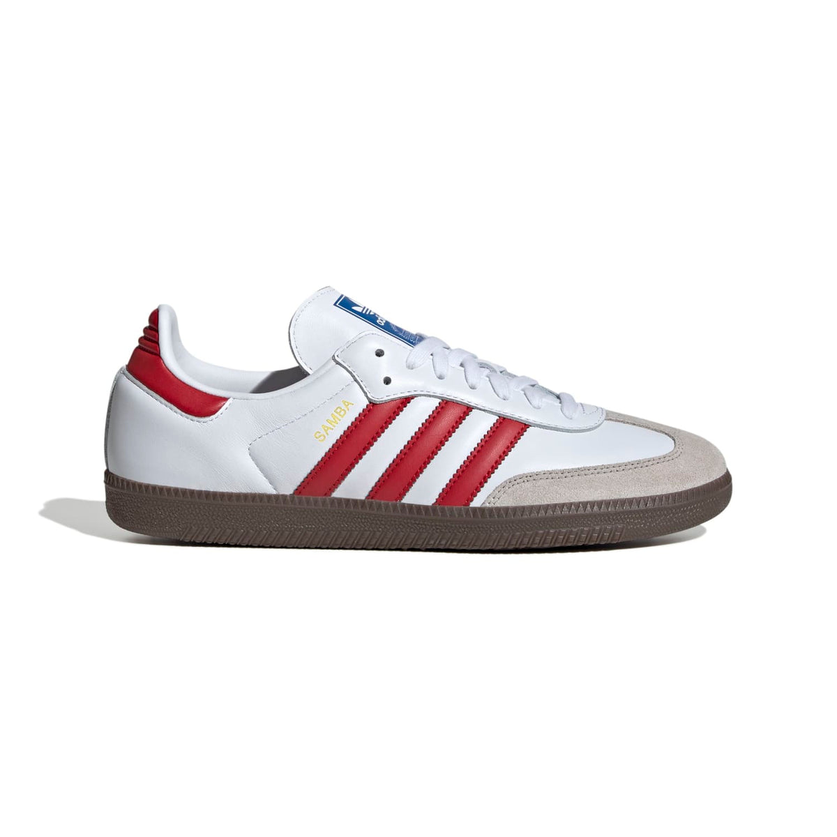 Sneakers Adidas Samba OG blanc et rouge – vue 1