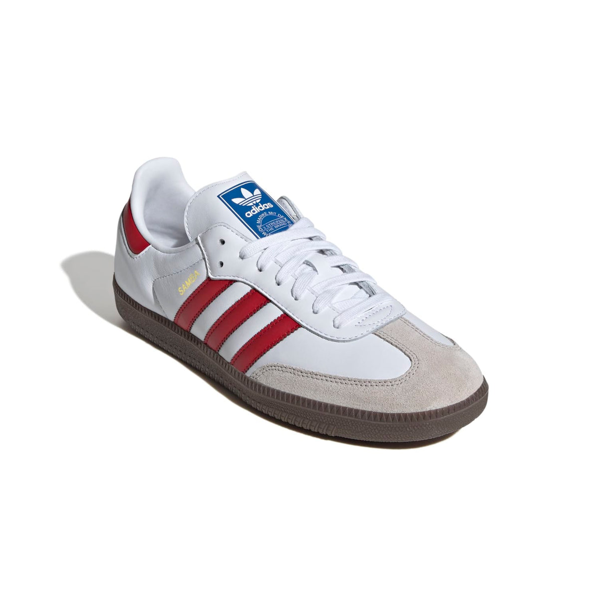 Sneakers Adidas Samba OG blanc et rouge – vue 3
