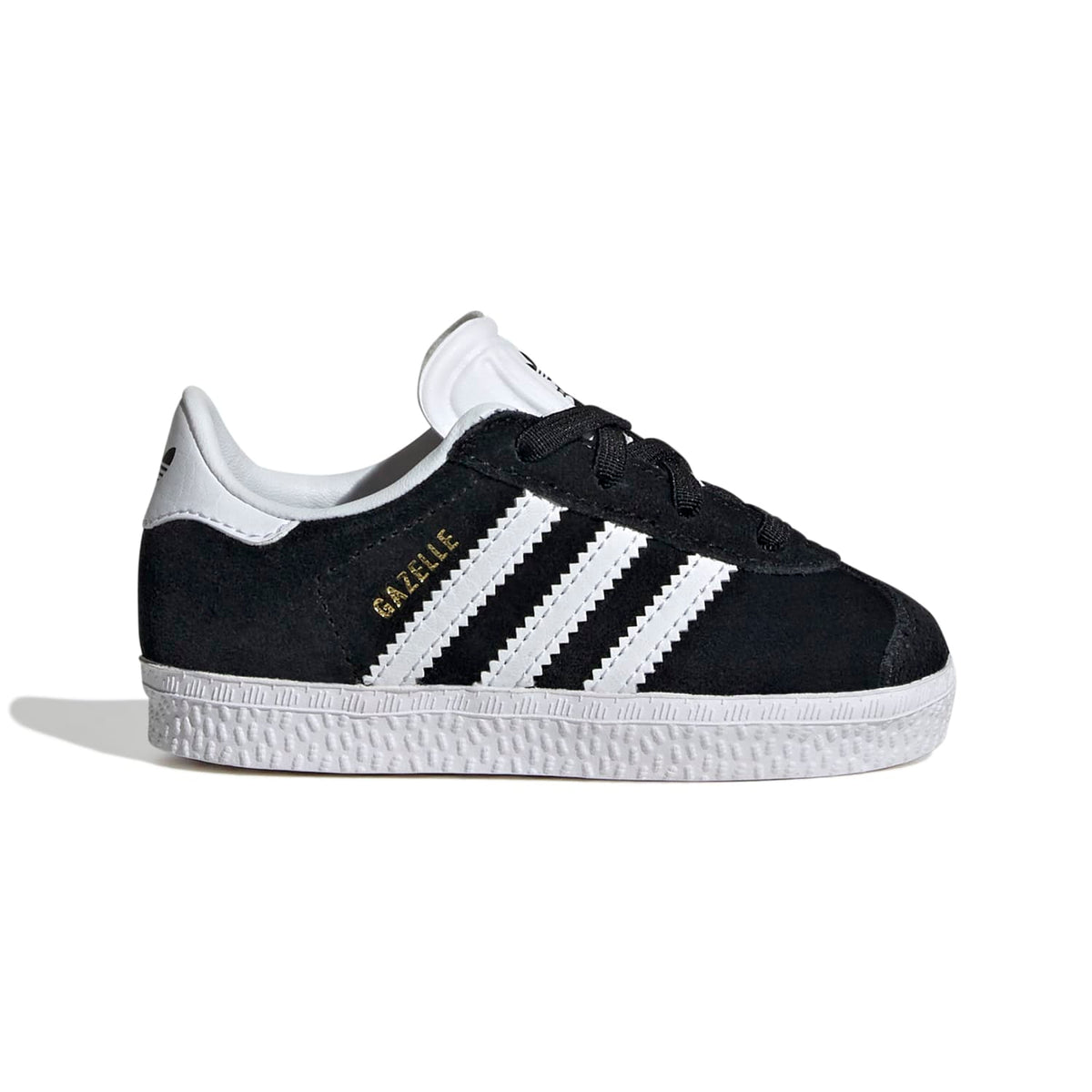 Sneakers Adidas Gazelle Bébé noir et blanc – vue 1