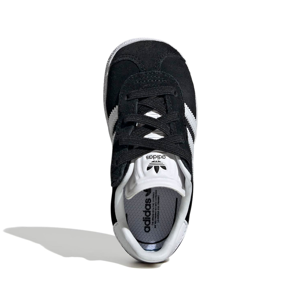 Sneakers Adidas Gazelle Bébé noir et blanc – vue 3