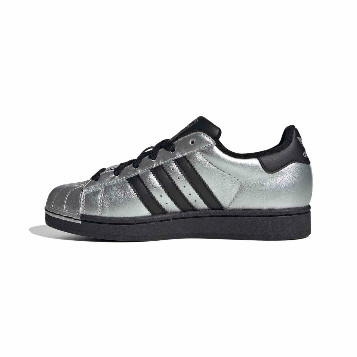 Sneakers Adidas Superstar II Femme argent et noir – vue 2