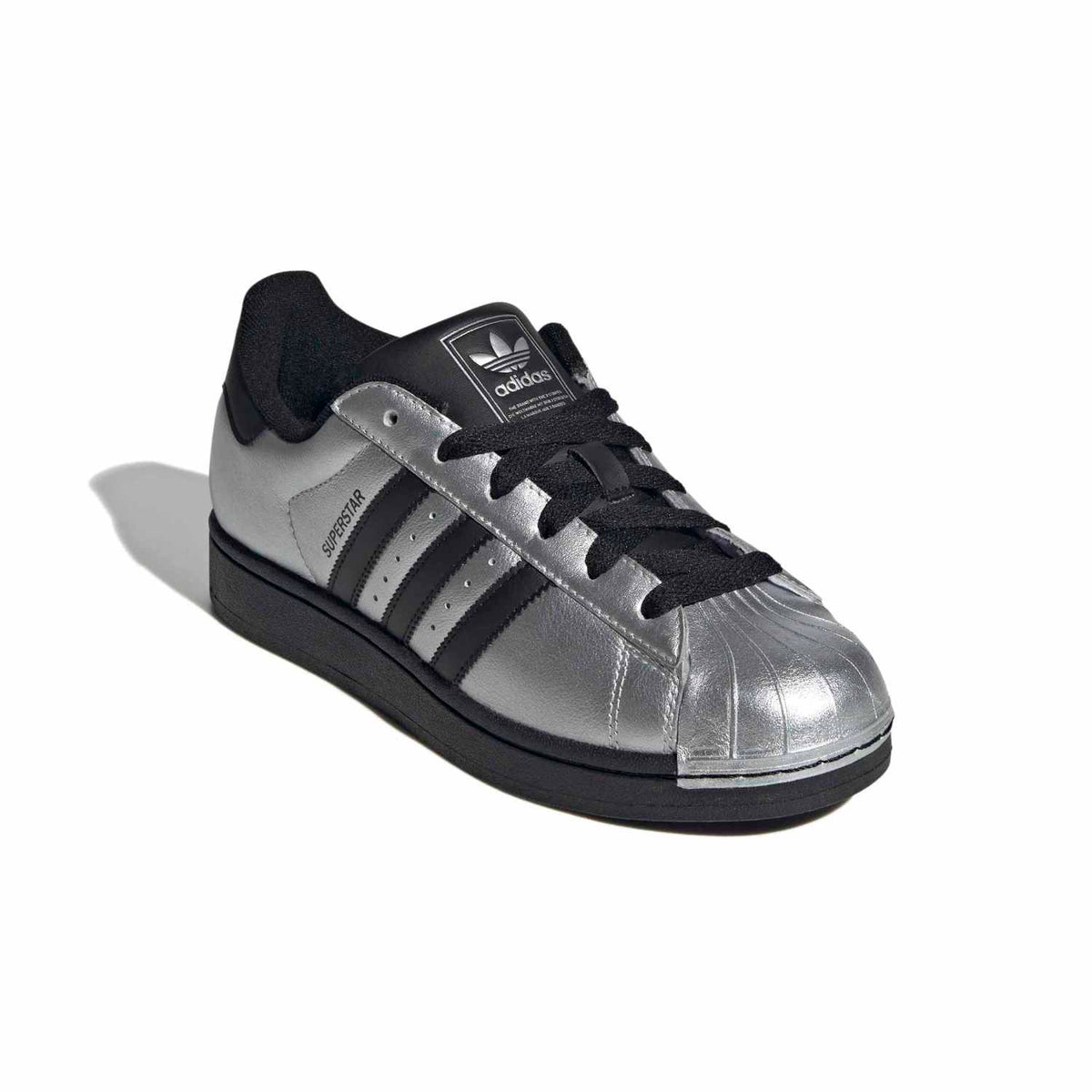 Sneakers Adidas Superstar II Femme argent et noir – vue 3