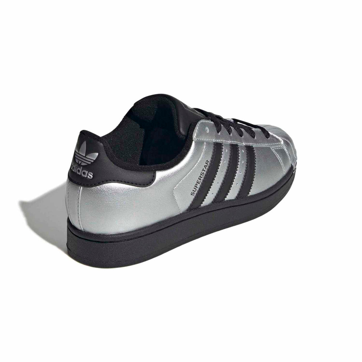 Sneakers Adidas Superstar II Femme argent et noir – vue 4