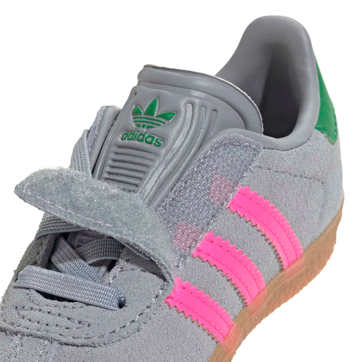 Sneakers Adidas Gazelle Bébé gris et rose – vue 5