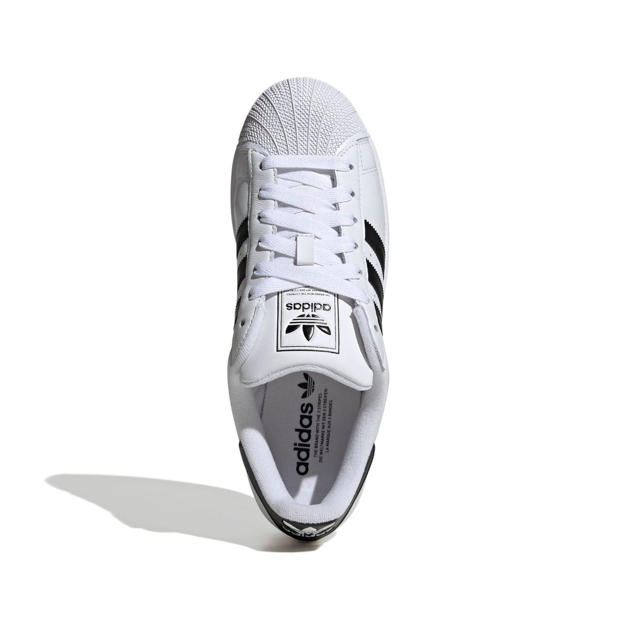 Sneakers Adidas Superstar II blanc et noir – vue 7