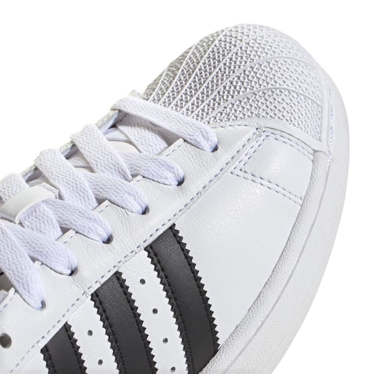 Sneakers Adidas Superstar II blanc et noir – vue 5